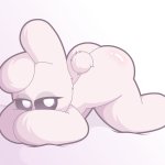 Bunny with his ass up