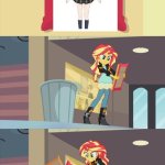 Sunset Shimmer Throws a Picture of What Away? | image tagged in sunset shimmer throws a picture of what away | made w/ Imgflip meme maker
