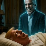 donald Trump Jeffrey Epstein's Ghost sleeping