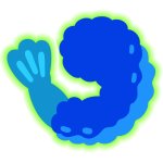 Radioactive Shrimp Emoji