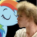 Liam Keel X Rainbow Dash French-Kiss