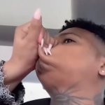 grabbing mouth