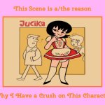 I think I have a crush on Jucika, a cartoon/comic character from Hungary | image tagged in this scene is a/the reason why i have a crush on this character,jucika,comics,hungary | made w/ Imgflip meme maker