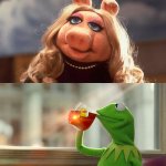 Miss Piggy and Kermit Tired of Pretending