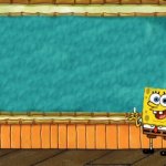 Spongebob chalkboard