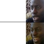 Reversed Disoappointed Black Guy