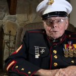 Carl Spurlin Dekle 100 year old WWII Marine Veteran