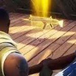 Fornite golden weapon meme