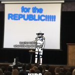 Clone trooper gives speech | for the REPUBLIC!!!!! teacher telling what kids say at school. KIDS | image tagged in clone trooper gives speech | made w/ Imgflip meme maker
