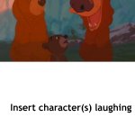 Who laughs at deformed bear