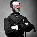 William T Sherman Laser Eyes