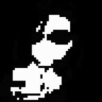 man eating food 8bit meme