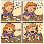 trying to fix a mistake in a art project but it gets worse and y