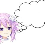 Thinking anime girl