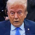 Trump, senile, crumbling, low-energy, dilated pupils meme