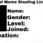 official meme stealing license