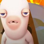 Annoyed Rabbid Staring