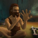 Caveman thinking with fingers