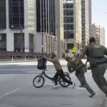 ice chasing delivery guy on a bike