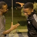 dabbing each other up