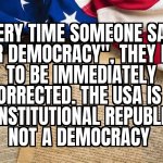 Not a Democracy