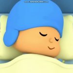 Pocoyo sleeping