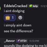 POV not dodging