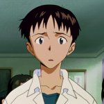 Shinji Ikari worried face meme