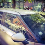 Skeleton in car