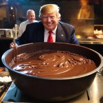 Trump stirring stuff, because he's only alive when he's brawling meme