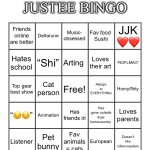 Justee bingo meme