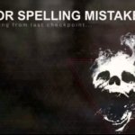 MINOR SPELLING MISTAKE