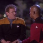 Sisko and O'Brien