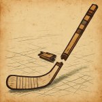 Hockey stick broken