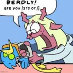 berdly and noelle meme