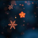 orange snowflakes