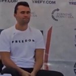 Charlie Kirk eyes closed