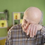 old man crying