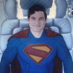 Superman smiling