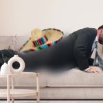 JD Vance humping couch sombrero GIF Template