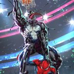 Venom Dunking on Spider-Man
