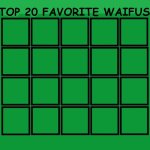 top 20 favorite waifus