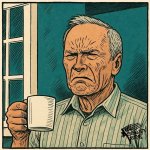 Clint Eastwood grumpy old man drawing