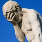 statue face palming