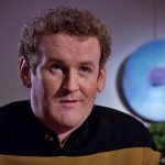 Chief Miles O'Brien smiling template