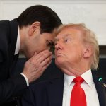 Marco Rubio Whispering In Donald Trump's Ear