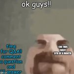 heisenburger | ok guys!! time for Q&A!! comment a question and i'll answer; I DO THIS EVERY 9TH OF A MONTH | image tagged in heisenburger,question,answer | made w/ Imgflip meme maker