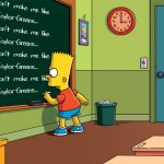 bart simpson • marjorie taylor greene template