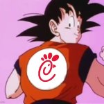 Goku Chick-fil-A template