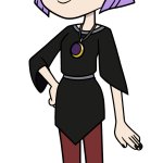 Amity Blight in her Puprle Ponytail